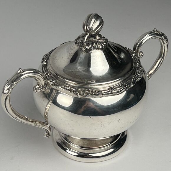 English Silver Mfg Corp Other - Vintage English Silver Mfg Corp Lidded Sugar Bowl Silverplate Pattern 78 USA